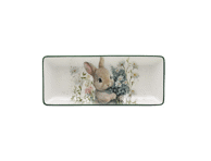 Stačiakampė lėkštė ILAJA Rabbit 28x12 cm