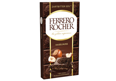 Juodasis šokoladas FERRERO ROCHER su lazdynų riešutais, 90 g, 90 g Juodasis šokoladas FERRERO ROCHER su lazdynų riešutais, 90 g, 90 g