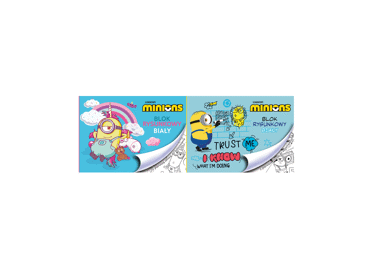 Piešimo bloknotas MINIONS, A4, 20 lapų, 2 dizainai