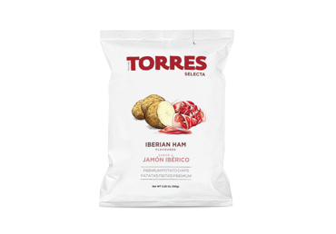 Bulvių traškučiai TORRES, iberiško kumpio skonio, 150 g