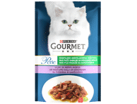 Kons. visavertis kačių ėdalas GOURMET PERLE su žvėr.,daržov., 85 g