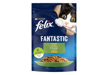 Konservuotas kačių ėdalas FELIX su triušiena, 85 g