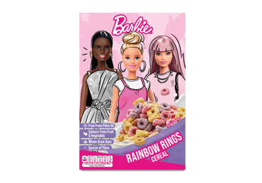 Sausi pusryčiai spalvoti žiedeliai BARBIE, 350 g