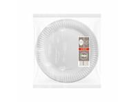 Vienkartinės lėkštės ILAJA WHITE, 23cm 20vnt.