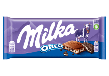 Pieninis šokoladas MILKA su OREO sausainių gabaliukais, 100 g