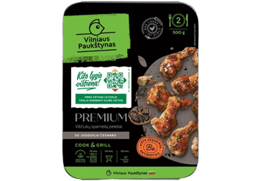 Viščiukų sparnelių peteliai su juodaisiais česnakais, 500 g