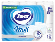 Tualetinis popierius ZEWA MOLL WHITE, 12 vnt.