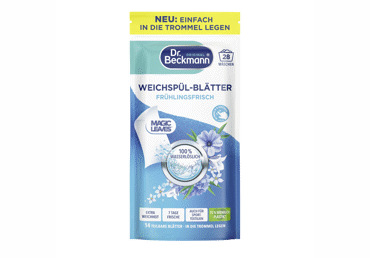 Minkštinamosios skalbinių servetėlės DR.BECKMAN Magic Leaves Fabric Softener Sheets Floral Fresh, 14 vnt.