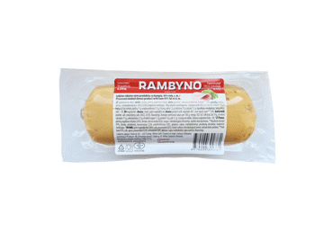 Rūkytas lydytų RAMBYNO sūrių gaminys su kumpiu, 45 % rieb., 250 g