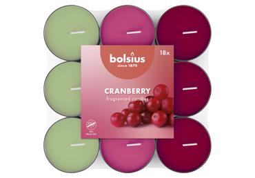 Skridininės žvakės BOLSIUS Cranberry, 18 vnt.