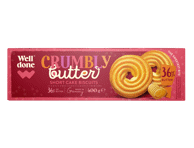 Trapieji sausainiai su sviestu WELL DONE, 400 g