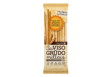 Traškios lazdelės SAULĖS GRŪDAS su pilno grūdo miltais, 125 g