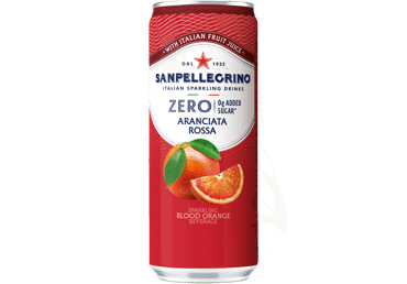 Raudonųjų apelsinų sulčių gėrimas SANPELLEGRINO ZERO, 330 ml