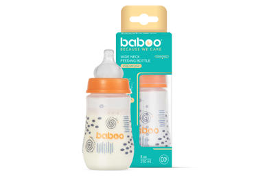 BABOO® antikolinis maitinimo buteliukas, 250 ml, 3+ mėn - 2