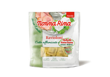 Ravioliai NONNA RINA su rūkytu kumpiu ir robiola, 250 g