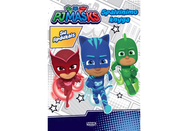 Knyga PJ MASKS. SPALVINIMAS SU LIPDUKAIS, 1 vnt.