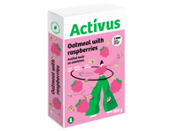 Avižinių dribsnių košė ACTIVUS su avietėmis, 300 g