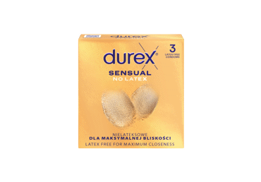 Prezervatyvai DUREX SENSUAL NO LATEX, 3 vnt