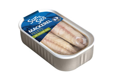 Skumbrių filė SUN&SEA alyvuogių aliejuje, 115 g