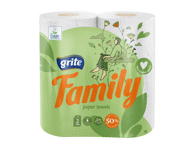 Popieriniai rankšluosčiai GRITE FAMILY (2 sluoksnių), 2 vnt