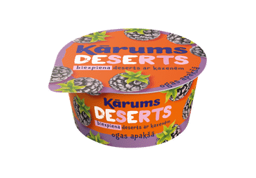 Varškės desertas KARUMS su gervuogėmis, 6,3%, 140 g Varškės desertas KARUMS su gervuogėmis, 6,3%, 140 g