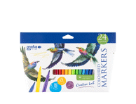 Flomasteriai GRAFIA PLUS, 24 vnt.