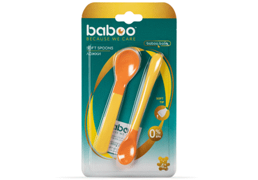 Šaukšteliai BABOO minkštu galiuku, 4 + mėn., 2 vnt.  - 3