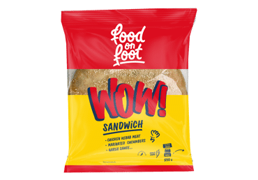 Sumuštinis WOW su vištienos kebabo mėsa, 550 g