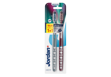 Dantų šepetėlis JORDAN ULTRALITE MEDIUM 1+1, 2 vnt. Dantų šepetėlis JORDAN ULTRALITE MEDIUM 1+1, 2 vnt.