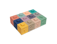 Minkšti sensor. blokai-kaladės CANPOL BABIES, nuo 6 mėn., 12 vnt.