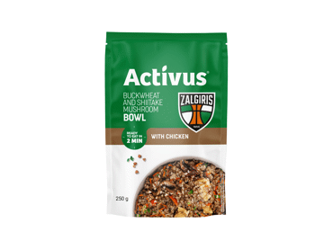 Grikiai su vištiena ir šitakiais ACTIVUS, 250 g