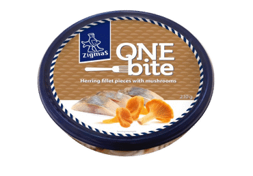Silkių filė gabaliukai ZIGMAS ONE BITE su voveraitėmis, 210 g