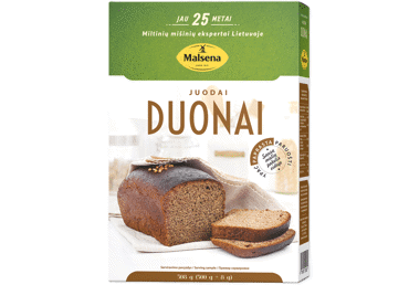 Miltinis MALSENOS mišinys juodai duonai kepti, 508 g