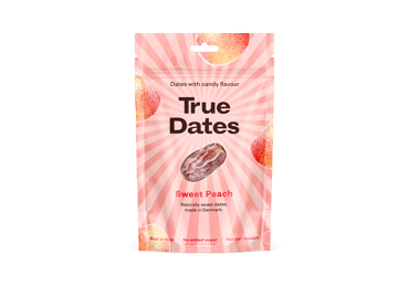 Datulės TRUE DATES SWEET PEACH, persikų skonio, 100 g