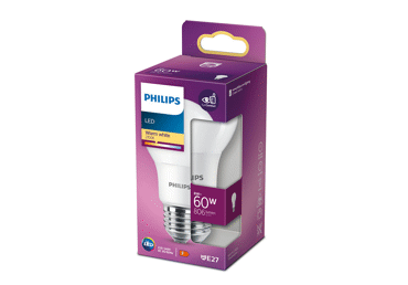LED lemputė PHILIPS, E27, 60 W, 806 lm, 1 vnt.
