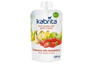 Tyrelė KABRITA su ožkų pienu,ban.,br.ir ob.,nuo 6 mėn.,100g, 100 g