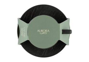 Puodelis su lėkštute AURORA Black Royalty, 250 ml - 2