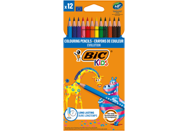 Spalvinimo pieštukai BIC EVOLUTION, 12 vnt., 1 vnt.