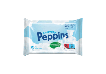 Drėgnosios kūdikių servetėlės PEPPINS EVERYDAY, 72 vnt.