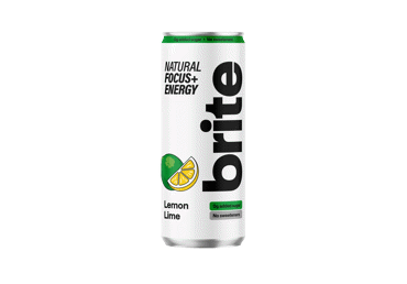 Natūralus energinis gėrimas BRITE citrina ir laimas, 330 ml