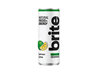Natūralus energinis gėrimas BRITE citrina ir laimas, 330 ml
