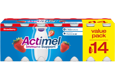 Jogurtinis gėrimas ACTIMEL, braškių sk., 1,4 % rieb., 1.4 kg