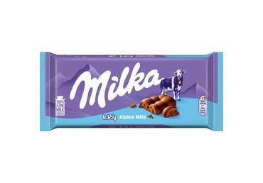Pieninis šokoladas MILKA BUBBLY, 90 g