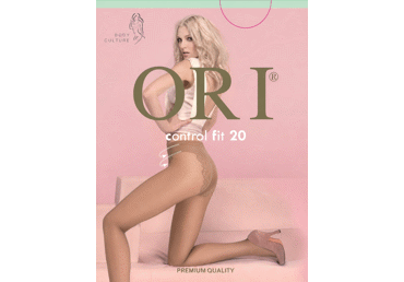 Moteriškos pėdkelnės ORI CONTROL FIT 20 den, 4 dydis, visone