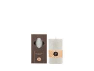 Kvepianti palmių vaško žvakė balta CANDLE FAMILY, 10 cm