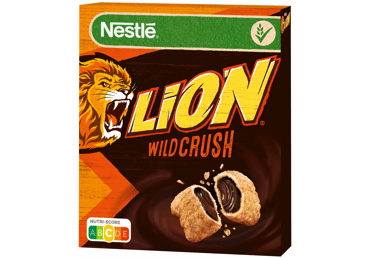 Dribsniai NESTLE LION WILDCRUSH, 360 g