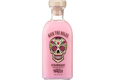 Braškių skonio kreminis likeris su tekila KICK THE RULES Strawberry Cream, 15 %, 700 ml, butelis