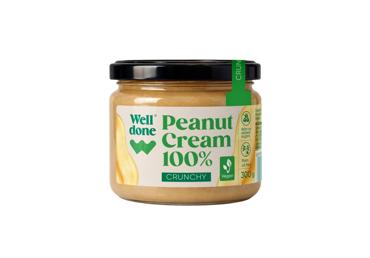 Traškus žemės riešutų kremas WELL DONE, 300 g