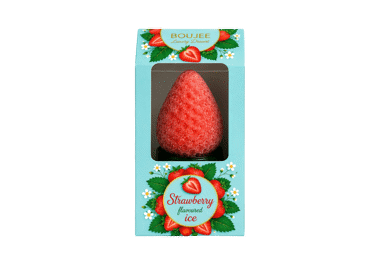 Valgomieji 3D vaisiniai ledai BOUJEE, braškių skonio, 75 g