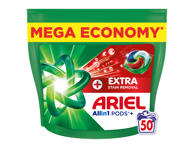 Skalbimo kapsulės ARIEL Extra Stain Removal, 50 skalbimų